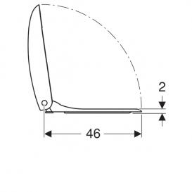 Сиденье с крышкой для унитаза Geberit Citterio дюропласт белый 500.540.01.1