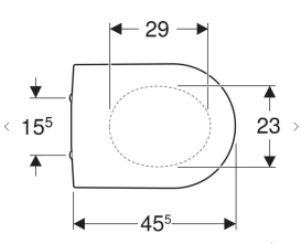 Сиденье с крышкой для унитаза Geberit iCon с микролифтом быстросьемное дюропласт белый 500.670.01.1