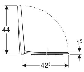 Сиденье с крышкой для унитаза Geberit Modo Soft-Close дюропласт белый глянцевый 502.789.00.1