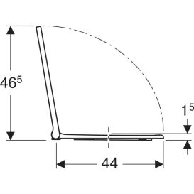 Сидіння з кришкою для унітазу Geberit ONE дюропласт альпійський білий глянсовий 243.989.11.2