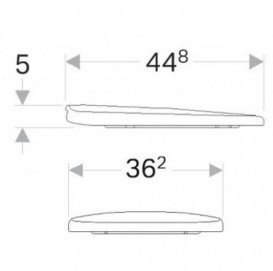 Сиденье с крышкой для унитаза Geberit Selnova Soft-Close дюропласт белый 500.335.01.1