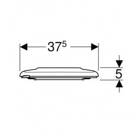 Сиденье с крышкой для унитаза Geberit Selnova Comfort дюропласт красный 500.133.00.2