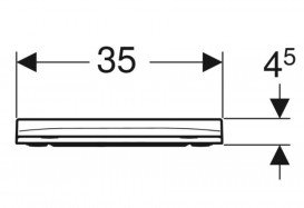 Сиденье с крышкой для унитаза Geberit Smyle Square Slim Soft-Close дюропласт белый 500.240.01.1