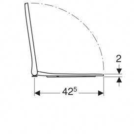 Сидіння з кришкою для унітазу Geberit Smyle Square Slim Soft-Close дюропласт білий 500.687.01.1