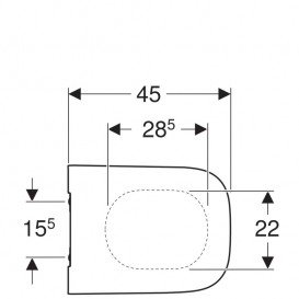 Сидіння з кришкою для унітазу Geberit Smyle Square Slim Soft-Close дюропласт білий 500.687.01.1