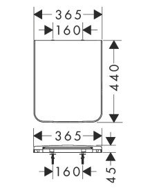 Сидіння з унітазною кришкою Hansgrohe EluPura Original Q Soft-Close QuickRelease пластик білий 60150450