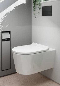 Сидіння з кришкою для унітазу Hansgrohe EluPura S Soft-Close дюропласт білий 60200450