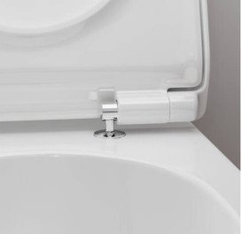 Сиденье с крышкой для унитаза Hansgrohe EluPura S Soft-Close дюропласт белый 60200450