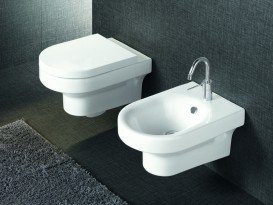 Сиденье с крышкой для унитаза Hatria Daytime с функцией soft close дюропласт белый Y1XA01