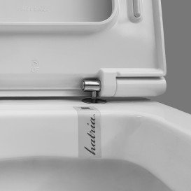 Сиденье с крышкой для унитаза Hatria Erika Pro Q с функцией быстрого снятия и плавного закрывания белый 01Y1FU01