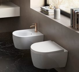 Сидіння з кришкою для унітаза Hatria Fusion Compact з функцією швидкого зняття і плавного закривання білий 00Y9AQ01