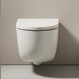 Сидіння з кришкою для унітаза Hatria Fusion Compact з функцією швидкого зняття і плавного закривання білий 00Y9AQ01