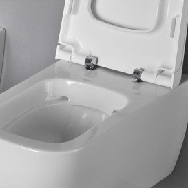 Сиденье с крышкой для унитаза Hatria Next с функцией быстрого снятия и плавного закрывания белый 01Y1F301