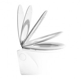 Сидіння з кришкою для унітазу Hatria Sculture з функцією Soft Close білий YXXX01