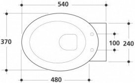 Сидіння з кришкою для унітазу Kerasan Cento Soft-Close овальне білий 358801