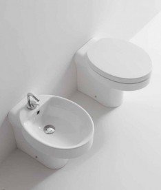 Сидіння з кришкою для унітазу Kerasan Cento Soft-Close овальне білий 358801