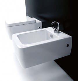 Сидіння з кришкою для унітазу Kerasan Ego з мікроліфтом білий петлі хром 328801