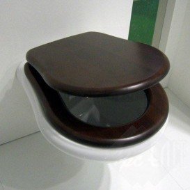 Сиденье с крышкой для унитаза Kerasan Retro с микролифтом орех 108640