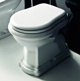 Сиденье с крышкой для унитаза Kerasan Retro с микролифтом белый 108801