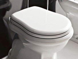 Сиденье с крышкой для унитаза Kerasan Retro белое 109001