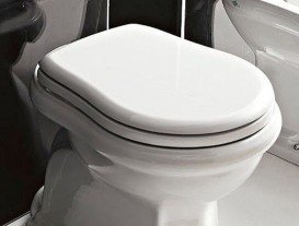 Сиденье с крышкой для унитаза Kerasan Retro белое 109101