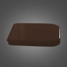 Сиденье с крышкой для унитаза Kerasan Waldorf с микролифтом дерево орех петли золото 418740