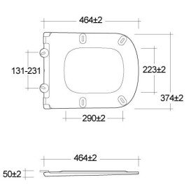 Сиденье с крышкой для унитаза Kludi Resa S Soft-Close дюропласт черный матовый 27WCS39