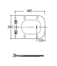 Сидіння з кришкою для унітазу Kludi Resa C Soft-Close білий дюропласт 28WCS43