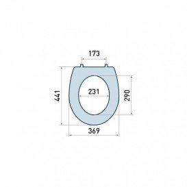 Сиденье с крышкой для унитаза Koller Pool Grace C2 дюропласт белый KPGRC2