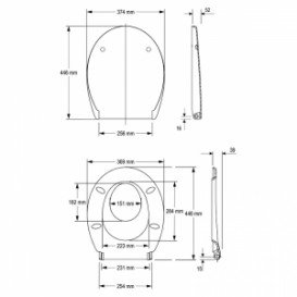 СИДІННЯ з кришкою для унітазу KOLO REKORD Duroplast ДИТЯЧЕ K90118000