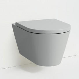 Сидіння з кришкою для унітазу Laufen Kartell дюропласт матовий сірий H8913327590001