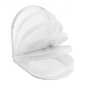 Сидіння з кришкою для унітазу Ravak Chrome білий X01451