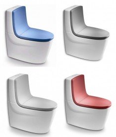 Сиденье с крышкой для унитаза Roca Khroma Soft Closе дюропласт красный A801652F3T