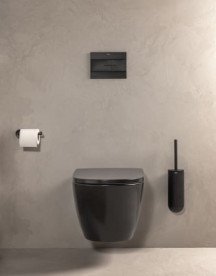 Сидіння з кришкою для унітазу Roca Ona Soft-Close Supralit® чорний матовий A801E12081