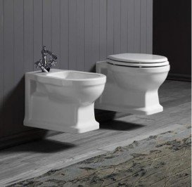 Сидіння з кришкою для унітазу Simas Londra поліестер білий петлі хром LO 002S