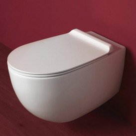 Сиденье с крышкой для унитаза Simas Vignoni терморезина белый VI 003