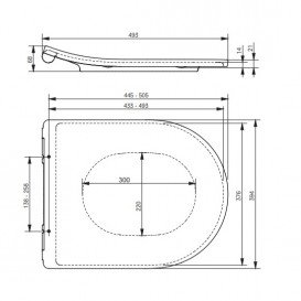 Сиденье с крышкой для унитаза TOTO MH с плавным опусканием дюропласт белый VC10162