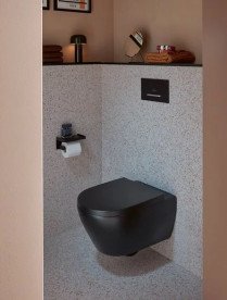 Сиденье с крышкой для унитаза Villeroy & Boch Subway 3.0 SoftClosing дюропласт черный матовый 8M42S1S5