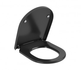 Сидіння з кришкою для унітазу Villeroy & Boch Subway 3.0 SoftClosing чорний дюропласт матовий 8M42S1S5