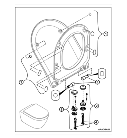 Сиденье с крышкой для унитаза Villeroy & Boch Subway SlimSeat SoftClosing дюроспласт альпийский белый 9M65S101