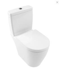 Сиденье с крышкой для унитаза Villeroy & Boch Avento Soft Close дюроспласт каменный белый 9M77C1RW