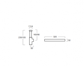 Сифон для биде Simas хром SIF 125