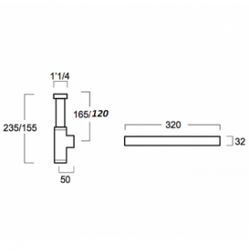 Сифон для биде Simas Wave хром SIF 165