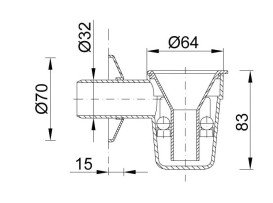Сифон для бойлера Styron білий STY-517-1