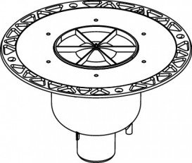 Сифон для дренажного трапа Tece Tecedrainpoint S DN50 вертикальный пластик черный 3601600