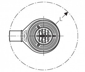 Сифон для душового піддону Geberit d90 висота гідрозатвори 30 мм PE-HD 150.581.00.1