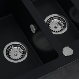 Сифон для кухонного миття Fisc Italiana Premium 1K Auto автоматичний однокамерний хром 01629-1