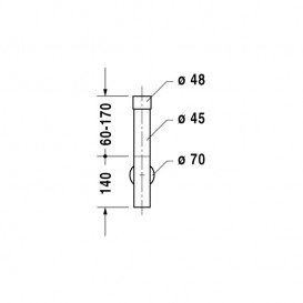 Сифон для раковины Duravit хром 0050361000
