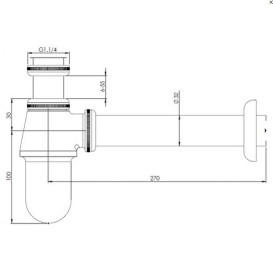Сифон для раковины Fiore латунь бронза 35SIFZZ1(30ZZ8850)
