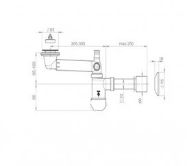 Сифон для раковины Prevex Preloc телескопический 32/50 мм PR3-D4N35-001